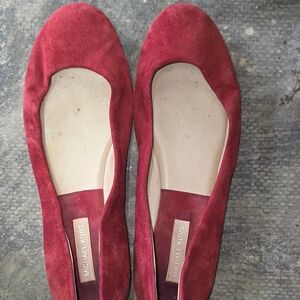 Michael Kors Burgundy Suede Flats